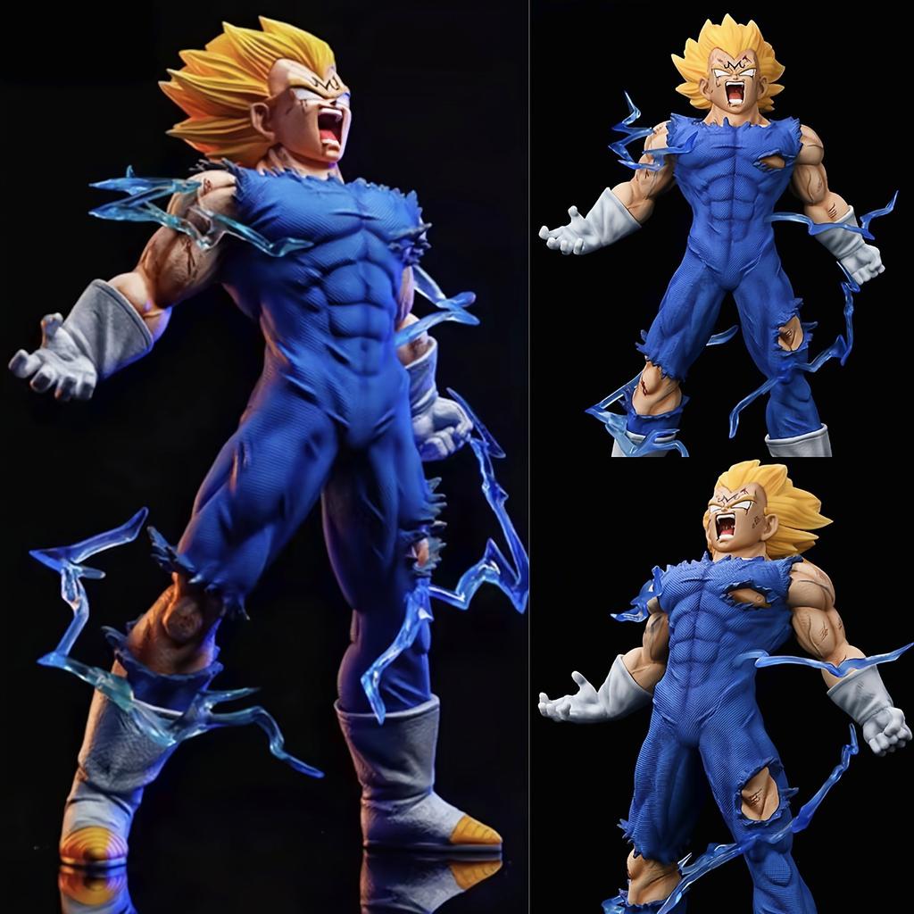 2026 Explosions Dragon Ball Wukong Hand-made Scale Ratio Model Super Saiyan Gogeta Becit War Damage Cartoon Dolls Around.