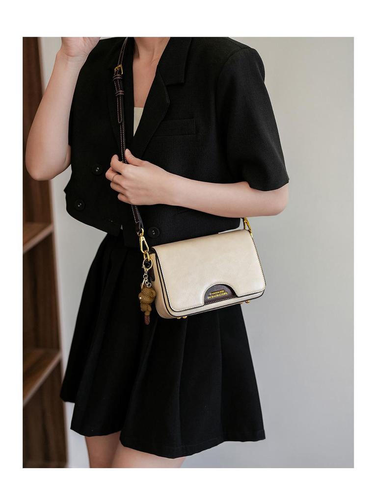 Color Block Urban Minimalist Women's Crossbody Shoulder Bag