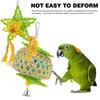 3 Pcs Parrot Toy Pet Chew Toys Chewing Cage Bird Accessories Supplies Paper Hanging