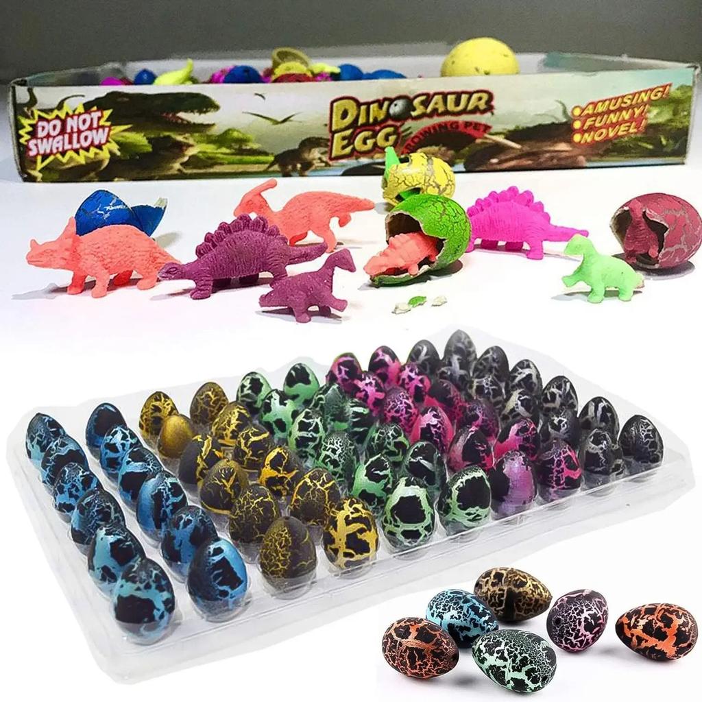 Creative Water Grow Egg Breeding Soak In Water To Hatch Dinosaur Eggs Cartoon Animals Models Educational Toys Gift