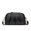 Small Square-shaped Lady's Lightweight Single-shoulder Pleated Mini Change Purse Mobile Phone Bag Shoulder Bag