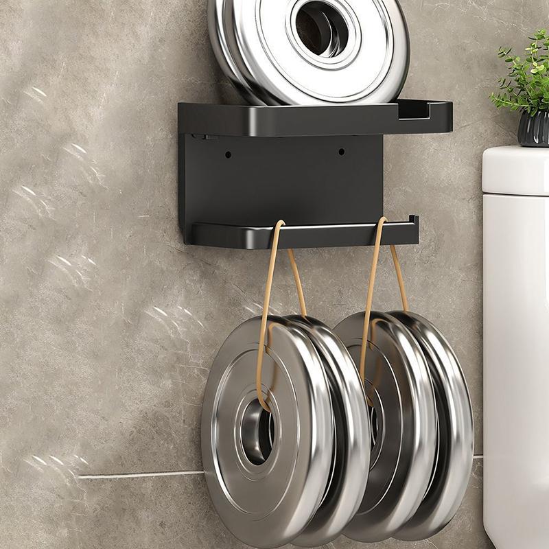 Toilet Paper Holder Plastic Storage Rack Kitchen Towel Placement Of Seasoning Bottles Bathroom Wall Roll Of Paper Phone Storage