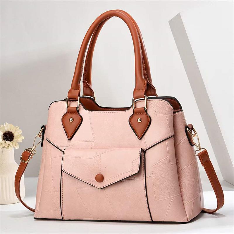 

Осенняя новая модная и универсальная женская сумка для мам среднего возраста, женская сумка из мягкой кожи с текстурой на одно плечо