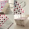 6/12 Stück Kraftpapier Geschenktüten Heißfolienprägung Stern Papiertüten Geburtstagsparty Weihnachten Neujahr Süßigkeiten Keks Geschenkverpackungsbeutel