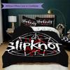 Slipknot Pattern Bedding,Quilt Set Quilt Cover Pillowcase Home Birthday Gift(1 * Duvet Cover + 2 * Pillowcase, Without Core)_lx