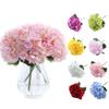 Flowers - 13 Inch Long Stem Silk Hydrangea - Artificial Flowers Realistic Hydrangea Bouquet For Wedding Party