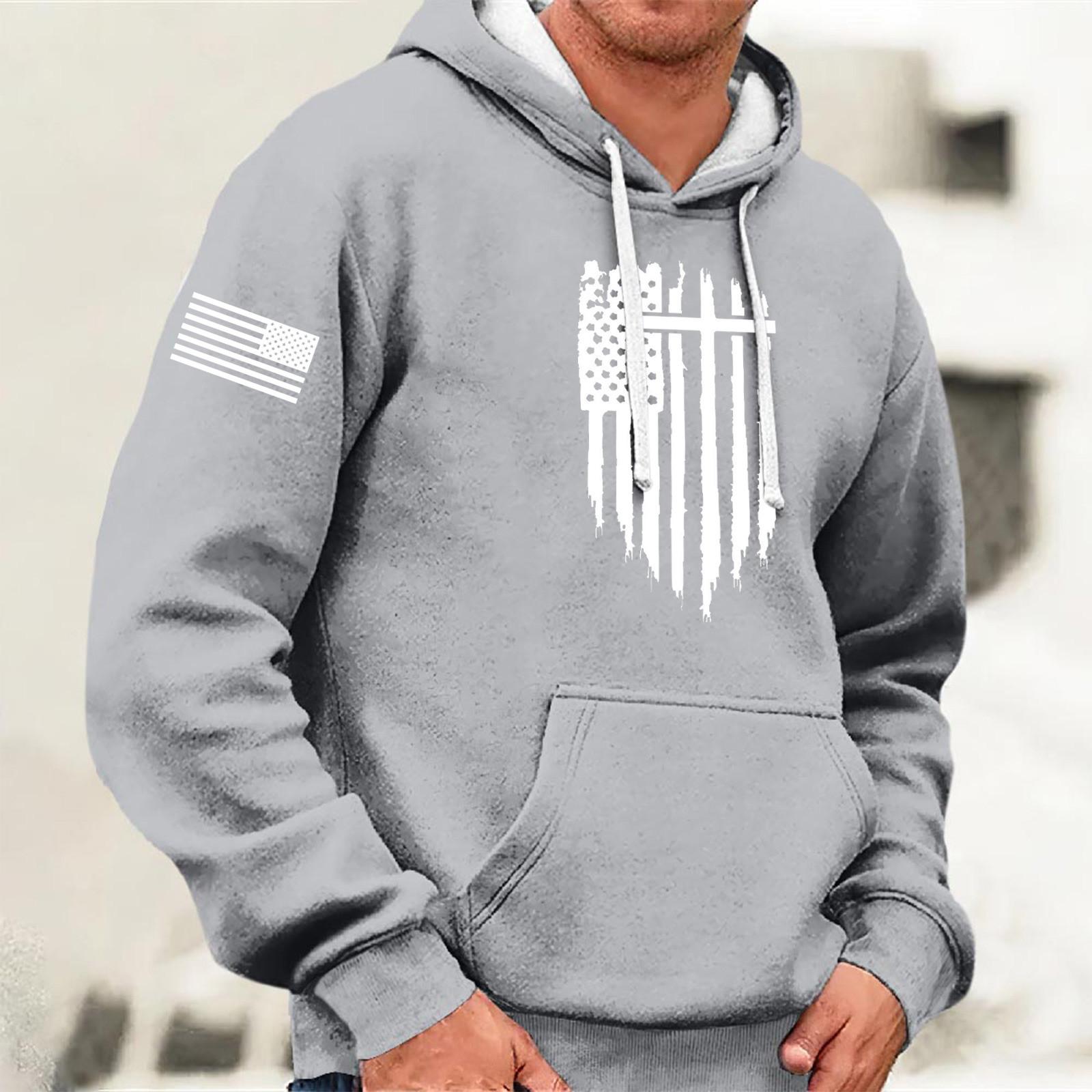 

Модний вільний чоловічий і жіночий светр з довгим рукавом і капюшоном XXL сірий колір