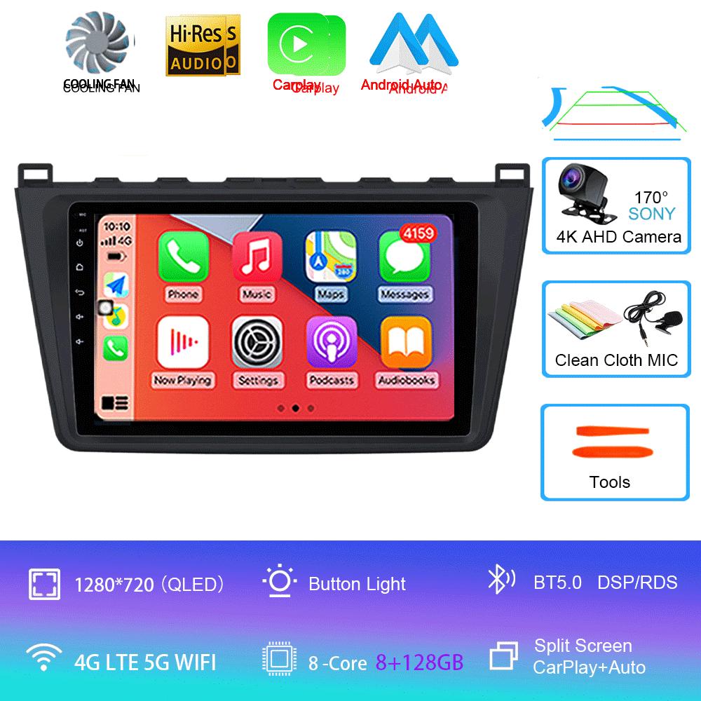 Android14 Carplay Auto Car Radio For Mazda 6 GH 2007 2008 2009 2010 2011 2012 Multimedia GPS Video Player Stereo 2din Head Unit