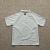LUXEONClassic Black Letters Logo Embroidery Short Sleeved Shirts Men Women Casual Loose Shirt
