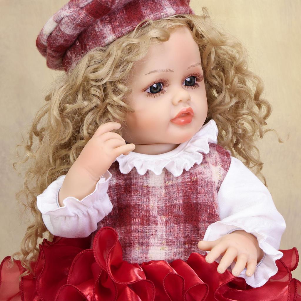 KEIUMI 22 Inch Reborn Baby Doll Soft Touch Full Silicone Vinyl Newborn Babies Girl Toy Children Birthday Christmas Gift