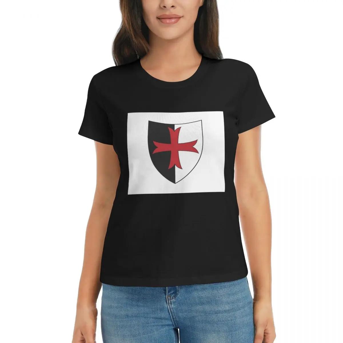 

Women TShirt Templar Shield Cross Knights Templar Summer Short Sleeve Tees Crew Neck Cotton T Shirts Clothes Tops Streetwear 4XL