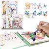 Watercolor Painting Set with 12 Colors Paint Cakes and Brush Watercolor Workbook for Adults Beginners Art Supplies Better Gifts
