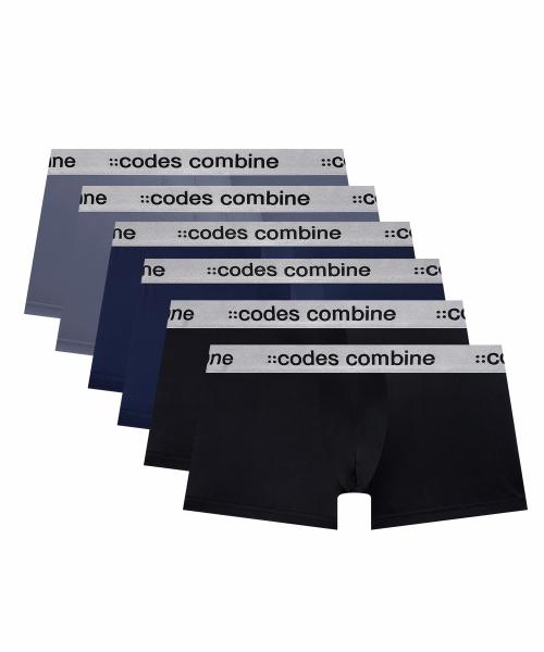 

[Codes Combine Нижнее белье] [6 ШТУК] Мужские боксеры базовых цветов, набор [Отправка из Кореи] 100% Оригинал 95