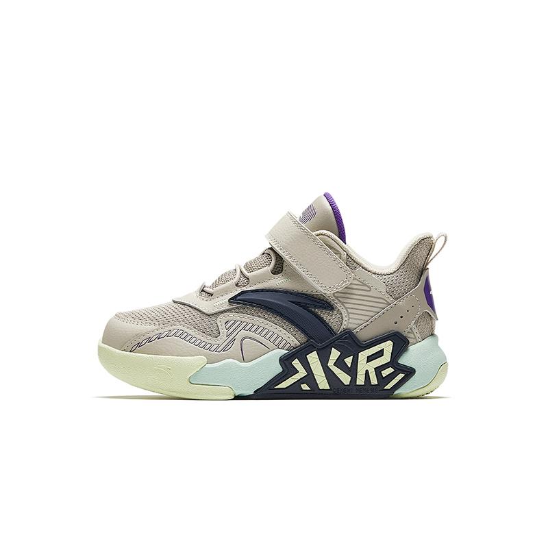 Anta Kids Cement Krypton Synthetic Leather Fabric Trendy Comfortable Versatile Non-Slip Wear-Resistant Low-Top Kids Basketball Shoes A12519932