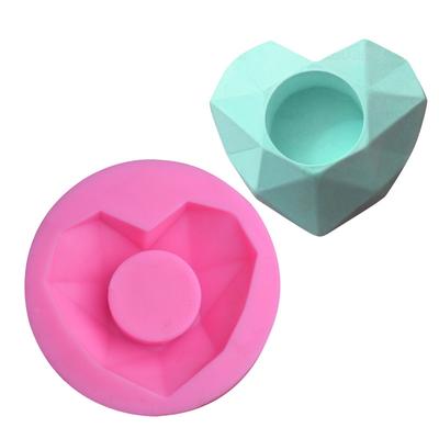 Geometrische Liebe Fondant Silikonform Kuchen Dekoration Form Aromatherapie Gipsform