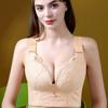 Women's Summer Lightweight Plus-Size Wireless Bra, Anti-Sagging, Side Breast Reducing, Elegant Back, Push-Up, Minimizer Bralette