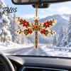 Clear Acrylic Gift Tags Dragonfly Hanging Ornament, Seasonal Decorative Pendant with Lanyard, Lightweight Sign HD Printing for Christmas Tree