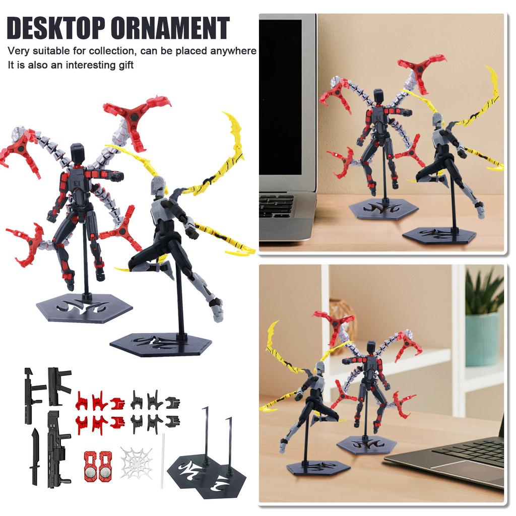 Mobile Doll Set, 3D Printed Titan Robot Mobile Doll, Posable Mobile Doll, Suitable For Collectors, Desktop Decoration