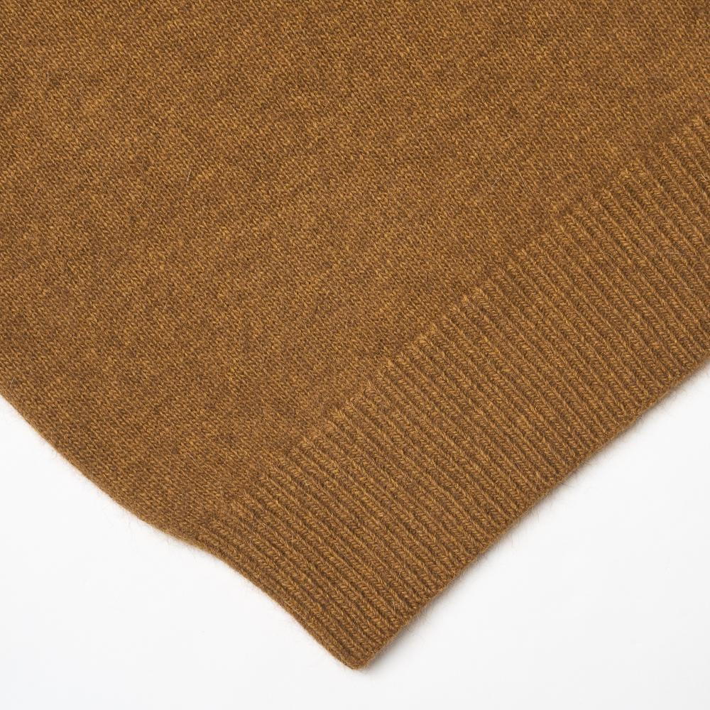 VERNO 24Fw Fox Crew-Neck Knit Lux-Brown