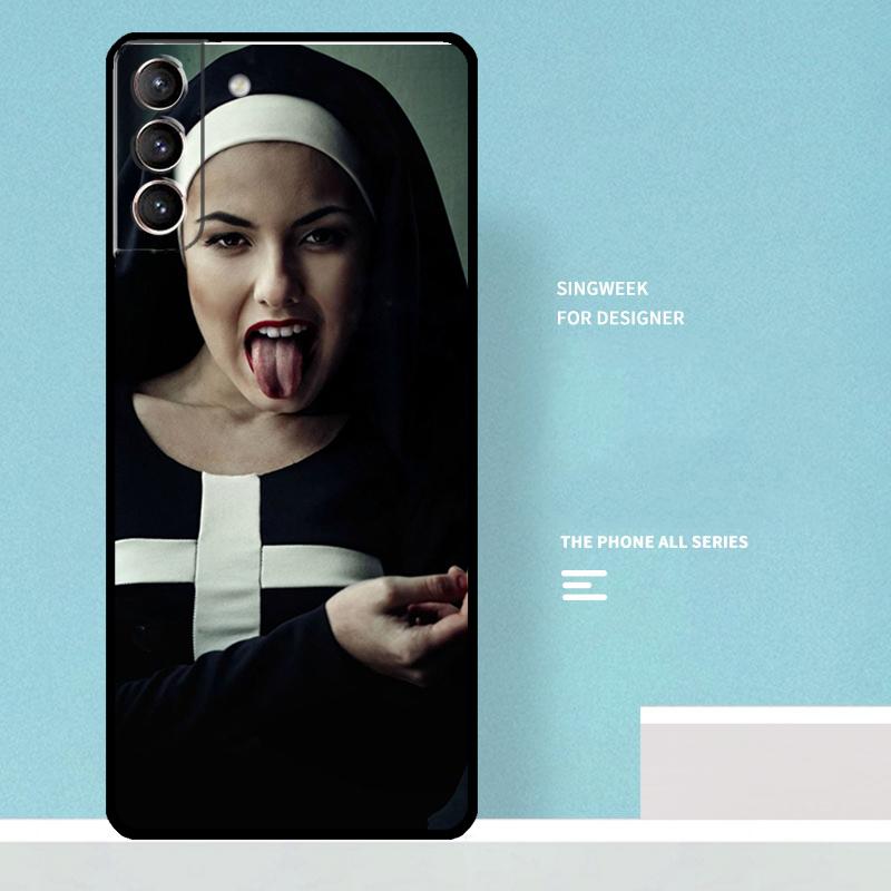 Sister Nun Case For Samsung Galaxy S25 Ultra S20 S21 S22 S23 S24 Ultra S9 S10 Plus S25 FE Phone Cover