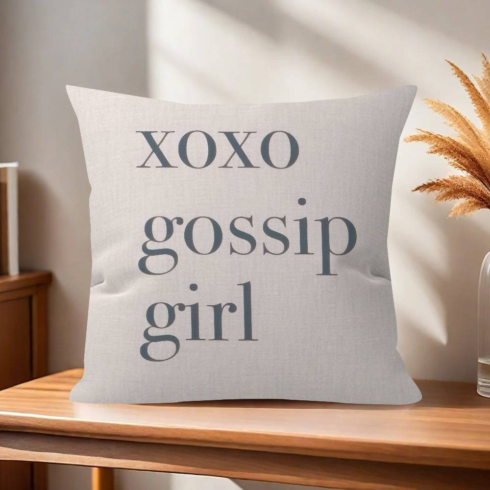 Pillow Cushion Cover Pillowcase Living Room Sofa Home Decor Customized Movie GGossip GGirl