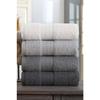 Set of 4 Hand Towels - 50 X 85 Cm - Grey