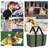 Foldable Eco Large Reusable Shopping Bag [LHZK] Bag, Insulated, Capacity, Durable, (Green)