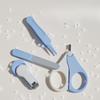 Kids Nail Care Kit Baby Nail Clippers Scissors Safe Anti Pinch Infant Child Grooming Tools