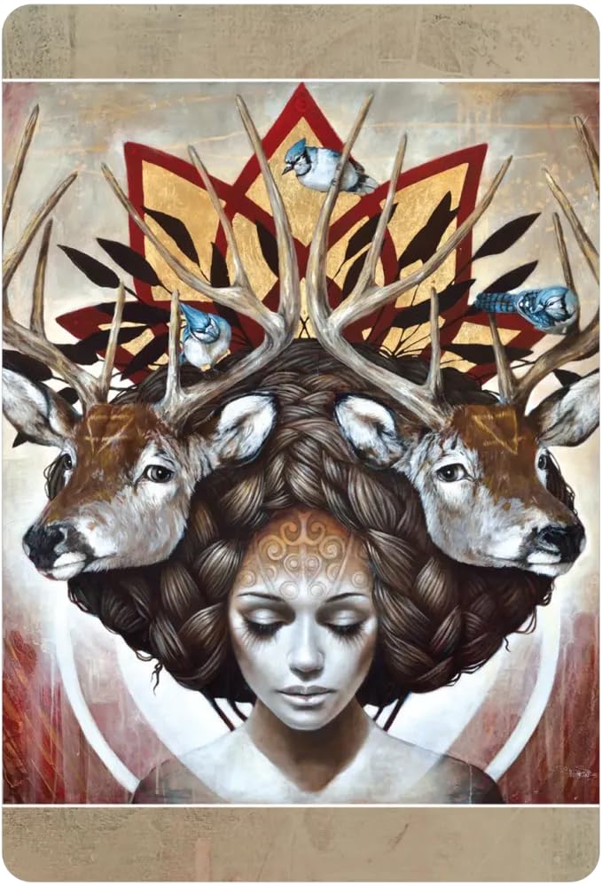 Kancharo Oracle Tarot Card Set Heart Oracle Pocket Panda Includes Japanese Oracle Card Basic Instructions Pouch 44-Card [Medicine Edition] &