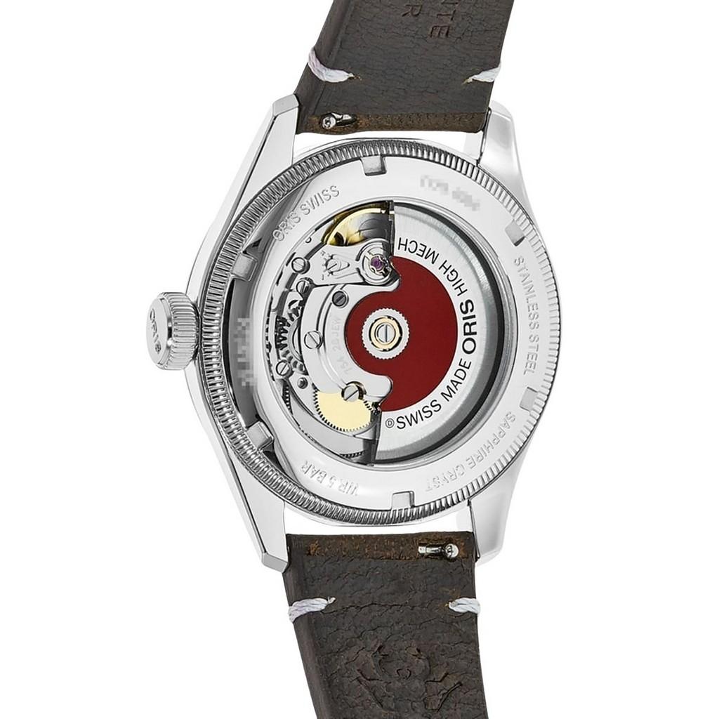 Oris Big Crown X Cervo Volante Leather Strap Grey Dial Automatic 01 754 7779 4063-Set Men's Watch