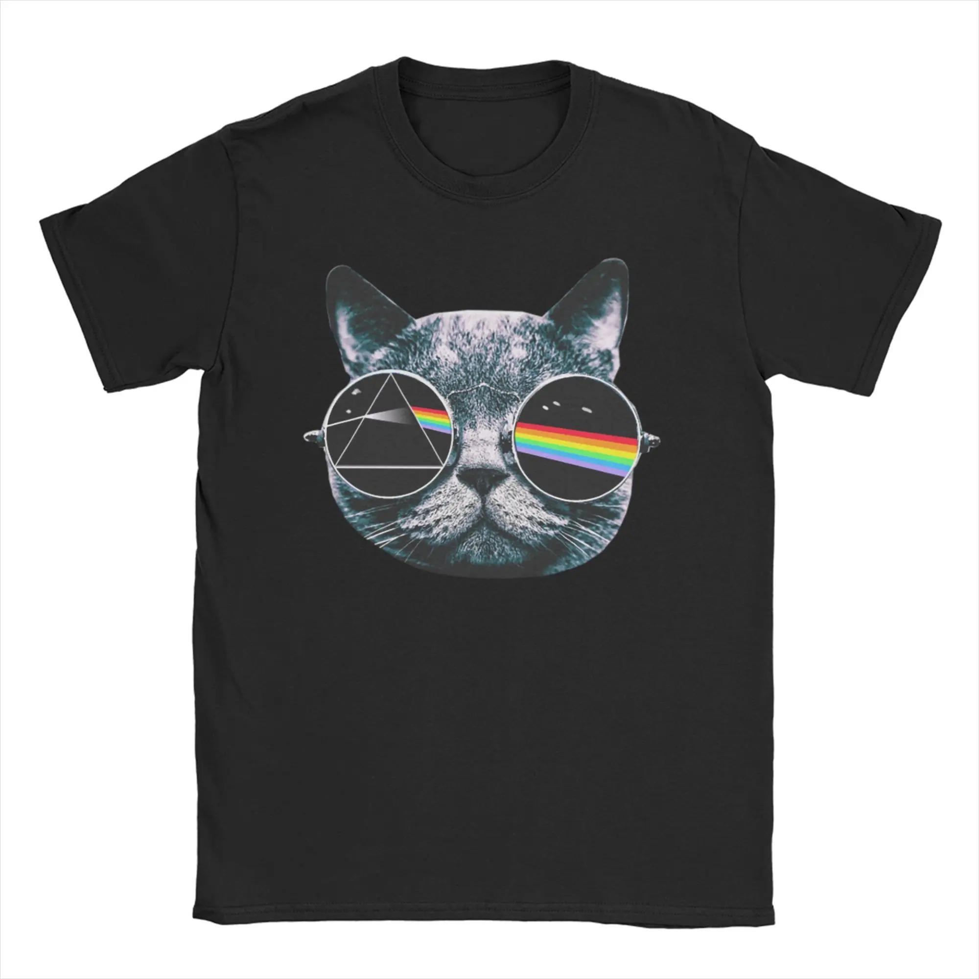

Pink Floyd The Dark Side of the Moon Prism T-Shirt, Unisex Classic Rock Band Streetwear Tee, 100% Cotton Casual Short Sleeve Top M бежевий