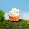 Mini Resin Rabbit Figurines with Radishes for Desktop or Car Decoration