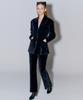 Opening Sunshine Setup Velvet Tailored Jacket + Bootcut Pants Black