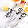 Stainless Steel Ice Cream Scoop Ball Maker Ice Cream Spoon Ice Cream Scoop Watermelon Scoop Fruit Ball Spoon Ice Scoop Maker for Home Use