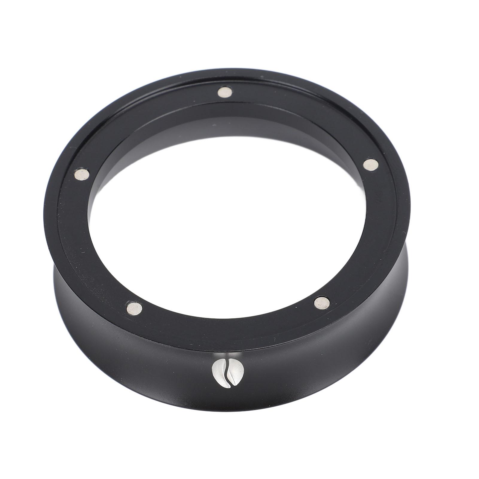 Coffee Dosing Ring Aluminum Alloy Reusable Magnetic Dosing Funnel Coffee Portafilter Ring for Coffee Supplies 51mm