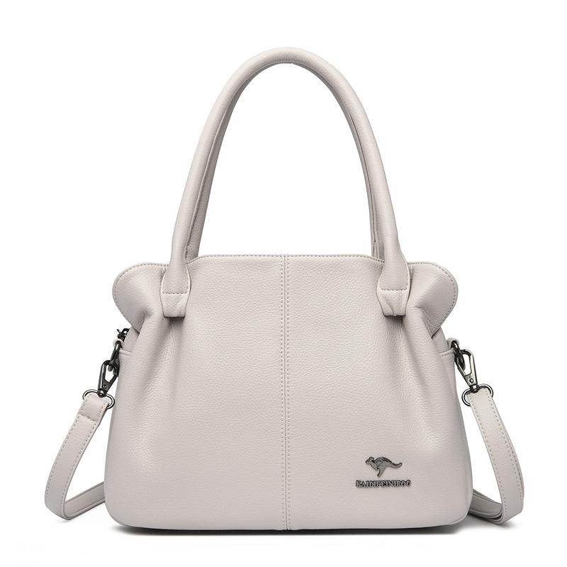 Large capacity women's leather bag 3-layer tote bag high-quality luxury designer bags new