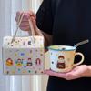 Family of Four Mug Couple Cup Gift Box Set Children's Water Cup Household Drinking Water Ceramic Cup Milk Cup
