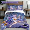 3pcs Duvet Cover Set (1*Duvet Cover + 2*Pillowcase, Without Core), Robin (Honkai Star Rail) Print Bedding Set, Bedroom Decor, All‑Season, Birthday Gif