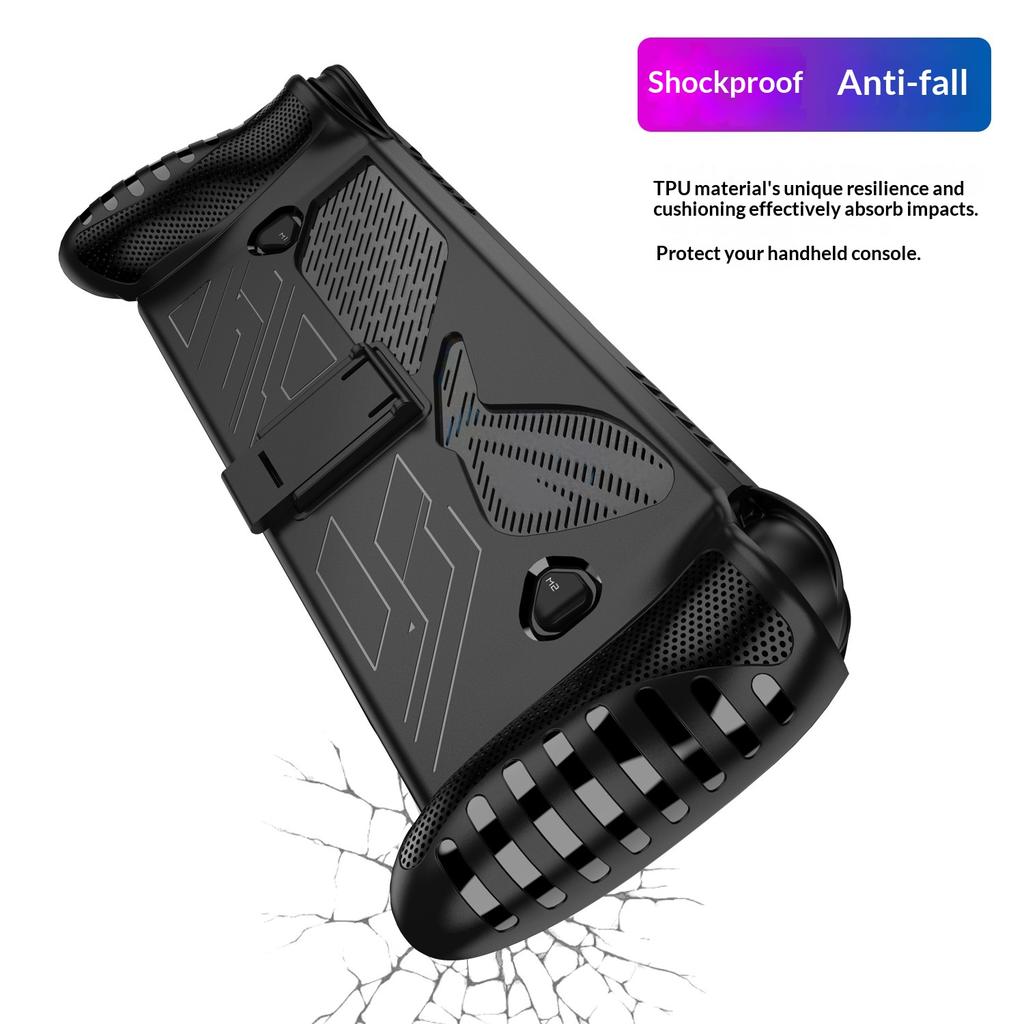 For Asus ROG Xbox Ally X (2025)/Ally (2025) Handheld Console Anti-Slip TPU Case Protective Cover Built-in Stand