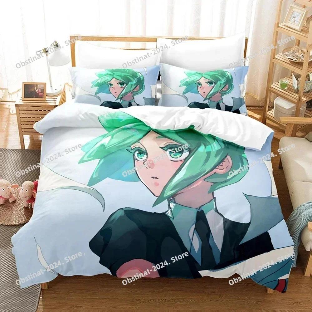 3D Anime Houseki no Kuni Bedding Set Printed single Comforter Quilt Bed Cover Duvet Cover Pillow Case 3 Pieces Kids Adult Size