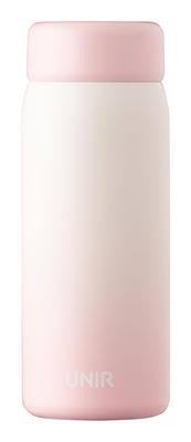 UNIR Atlas Water Cold Hot Vacuum Stainless Direct Easy To Integrated Gradient Pink and White AOSL-350PXW Bottle, 350ml, & Insulated, Insulated, Steel,
