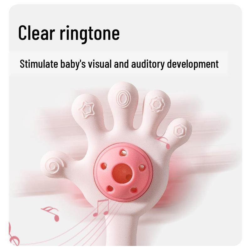 Teething Stick & Rattle Toy for Babies - Anti-Hand Sucking, Boilable, Soothing Biting Toy