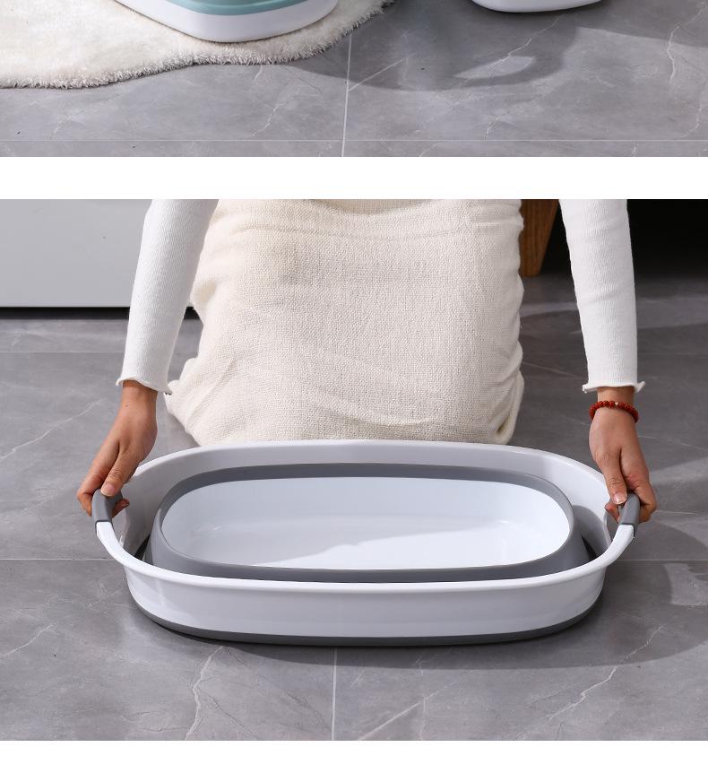 Premium Foldable Baby Bathtub: For 0-3 Year Olds, Sit or Lie, Rectangular Design