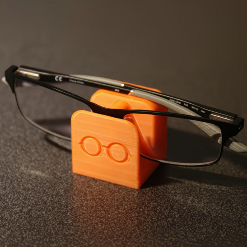 Non-Slip Eyeglasses Holder Stand 3D Printed PLA Glasses Rack For Desk Nightstand Anti-Scratch Eyewear Organizer Accessory