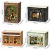 DIY Miniatur Puppenhaus 3D Puzzle Kleines Haus Montage Bau Modellbausatz Spielzeug Zuhause Mit Möbeln Beleuchtung Holzhandwerk Geschenke