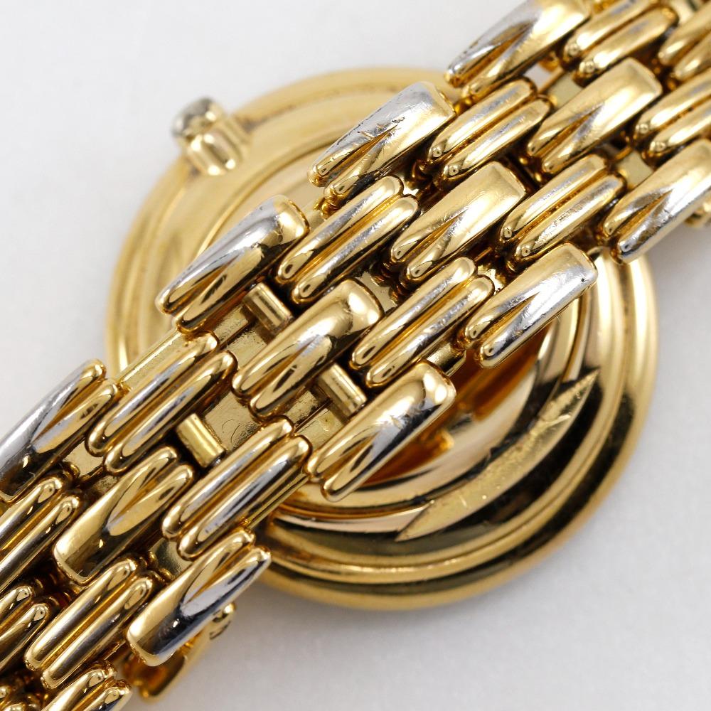 Dior Bagira Watches 46.154.3 blackDial Plated Gold Quartz Analog display Women Used