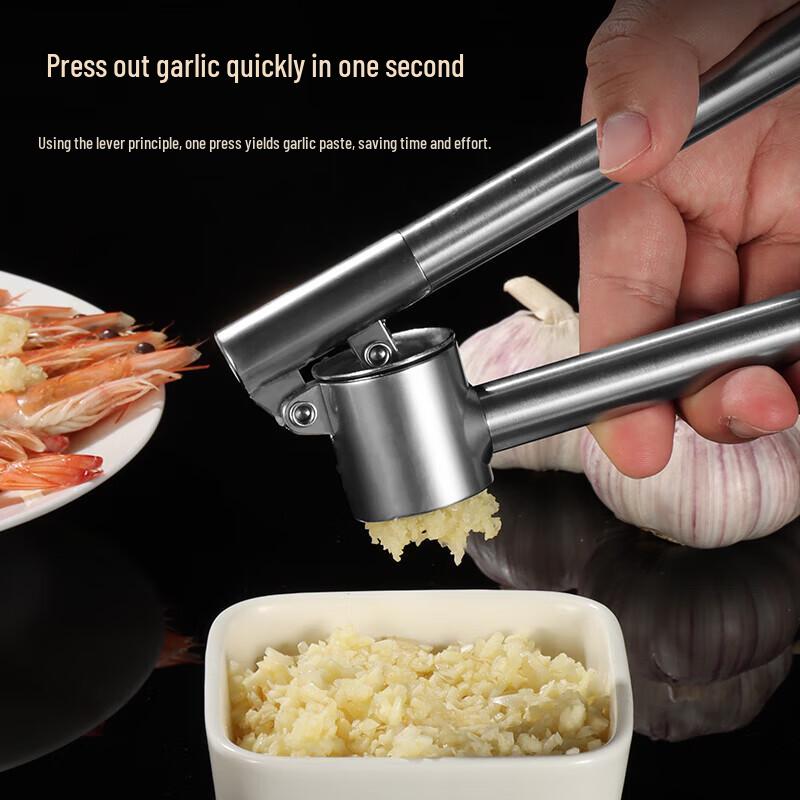 Baijie 304 Stainless Steel Garlic Press