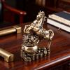 Pure Messing Paard Stappend Schatkist Retro Woondecoratie, Kantoor Bureau Thee Huisdieren, Handwerk En Ornamenten, Veelzijdige Stijl