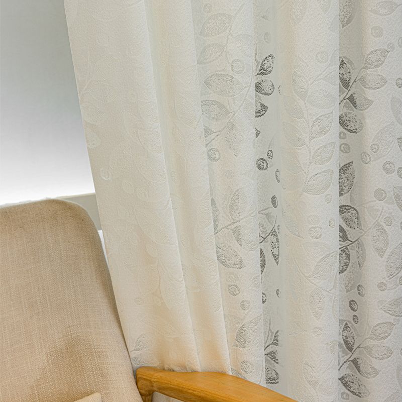 Nya Broderi Skira Gardiner för Vardagsrum Balkongfönster Blommigt Spets Voile Draperier Fräsch Stil