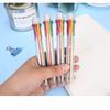 1Pc Color Ballpoint Pen Multicolor Stationery School Office 0.5mm Gel Pen Supplies Teacher Nurse Creativ To School Gifts During The Back To
